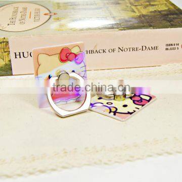 Samco Holographic Blue Light Cute Kitty 360 Degree Rotation Mobile Phone Grip Ring Holder for Smartphones photo-2