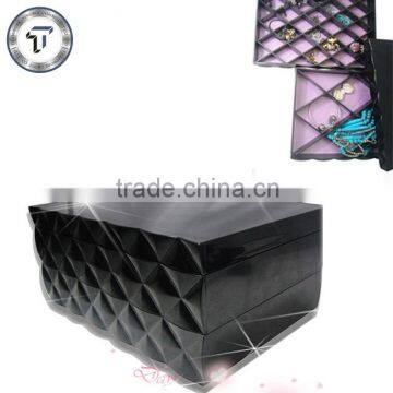 High quantity black jewelry box, plastic jewelry box