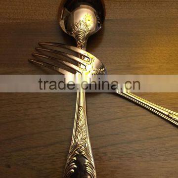 Gold cutlery