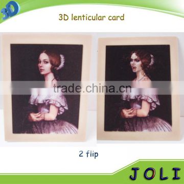 high quality promotion customized plastic card 100lpi 3d lenticular