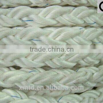 CE 8 strand pp nylon polyester dock line mooring rope