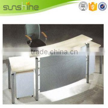 New Hot Fashion quality white round reception desk