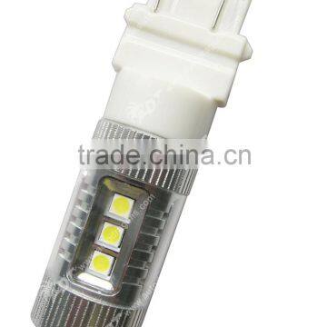 White 80W Car LED Brake Light, Rear Signal Lamp Bulb 3157 T25 P27/7W photo-3