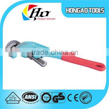 18" Offset head pipe wrench with Dipped handle