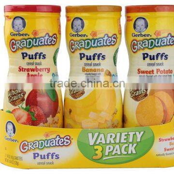 Gerber Graduates Puffs - Variety Pack - 1.48 oz - 3 pk