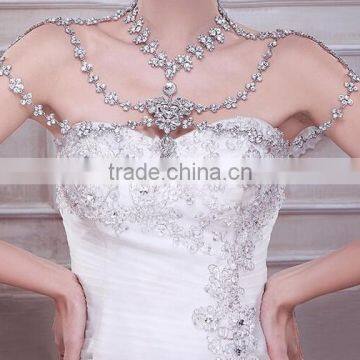 New Design High-end Jewelry Rhinestone Sexy wedding bridal body chain dress