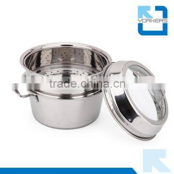 Stainless Steel High-qulity Double Layer Thicken Cooking Steam & Stock Pot