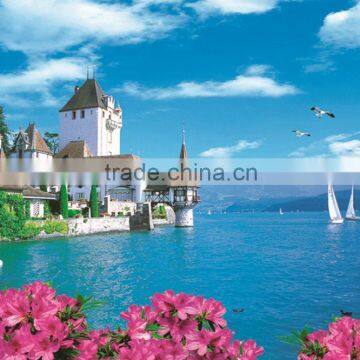 Beautiful Beach Castle Photo Wallpaper for Home Decor photo-2