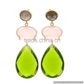 925 Sterling Silver Peridot Hydro Earring Wholesale, Sterling Silver Jewelry, wholesale january jewelry