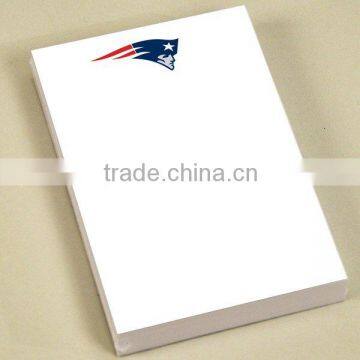 CMYK logo print fridge magnet notepad/cheap custom notepad/sticky note pad