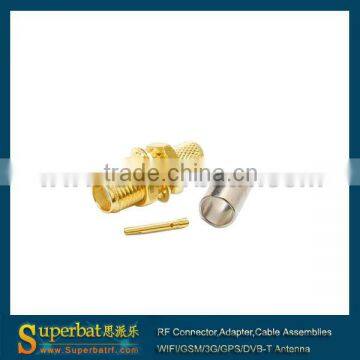 SMA female connector for LMR195 bulkhead SMA RF assembly connector