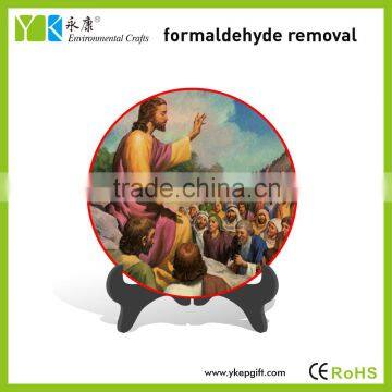 Wholesale round plate table decor craft antique catholic religious items