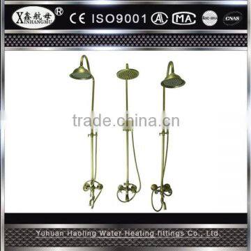 Best Selling Manufacturer antique brass bathroom rain shower head accessory set