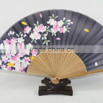 black bamboo hand fan , promotional item,Japanese style dance fan