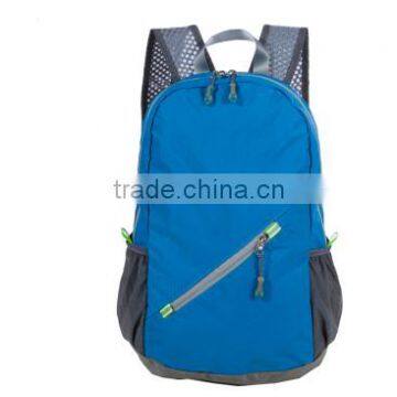 Waterproof polyester Foldable Backpack Travelling Folded Bag with good quality