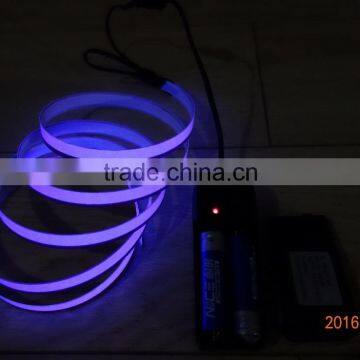 High brightness & Good quality AAX2PCS Portable Battery 1500mmX10mm Purple EL tape