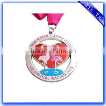 Wholesale Personalized Custom Logo Engraved Silver Enamel Medal photo-6