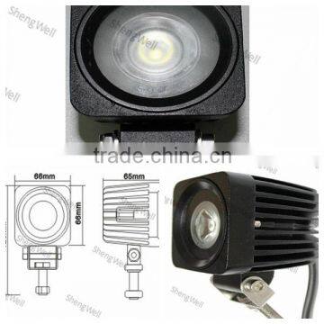 2"10W 9-32V LED Driving Light IP67 wholesale CREE led work light spot beam 1year factory warranty led emergency work light