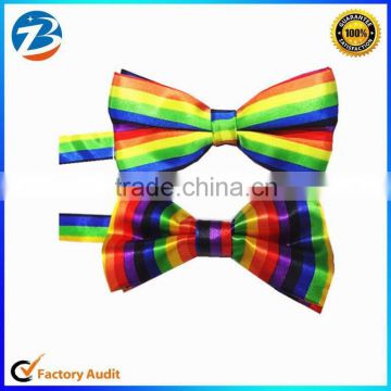 Fashion Rainbow Adjustable Neutral Uniform Bow Ties