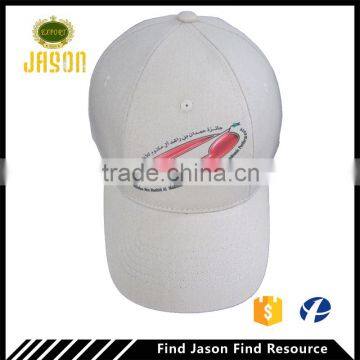 Brushed cotton six panel heat transfer printed baseball cap