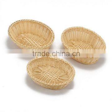 PP Rattan woven oval basket