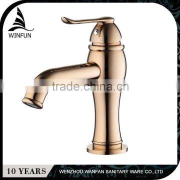 High performance bathroom gold/rose gold basin faucet