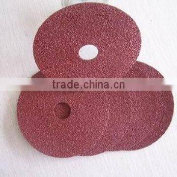 Fibre disc for polishing wood