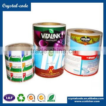 3 layer roll barcode pvc adhesive sticker