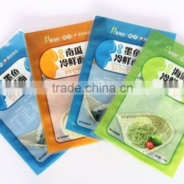 Three Edges Heat Sealing Plastic Colorful Vacuum Bags Food