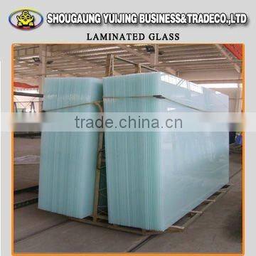 Frosted Tempered 8mm Laminated Glass