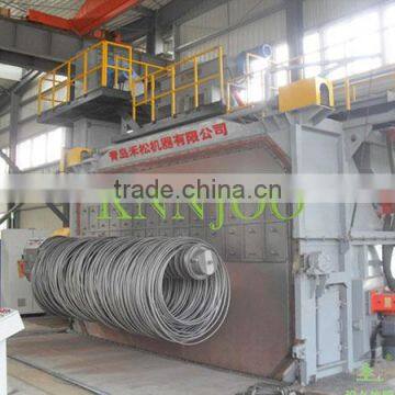 Wire Rod And Coil Shot Blasting Machine