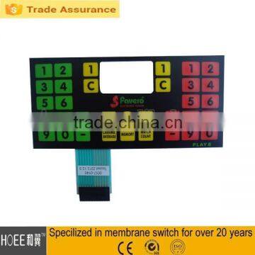 Hot Selling Custom Transparent Window 4*4 Membrane Switch Keyboard LED Lights Silicon Button photo-4