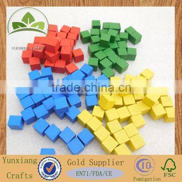 8mm mini wooden colorful cube
