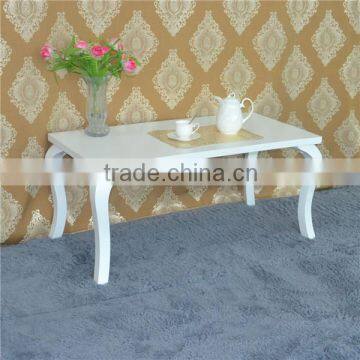Matt White Living Room Simple Coffee Table photo-2