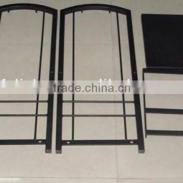 New Style Black Wrought Iron Log Rack With Tools photo-2