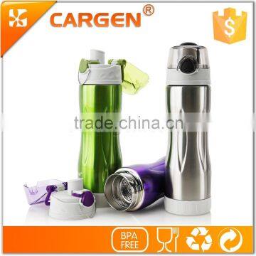 Double wall stainless steel heatproof travel tea bottle