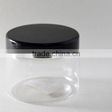 300ml Transparent plastic cosmetic cream jar