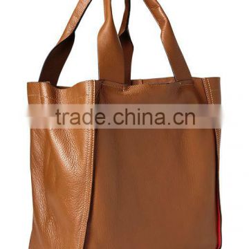 Large leather tote