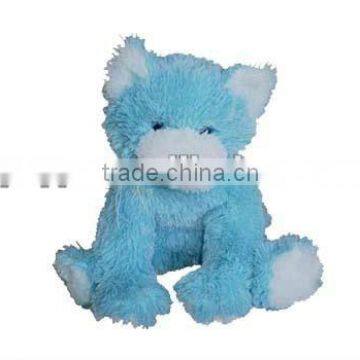 30cm lovely and soft plush stuffed blue sitting cat animal