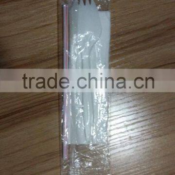 Automatic Plastic Disposable Tableware Packaging Machine, Knife Spoon Fork Paper Packing photo-2