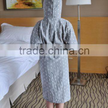 Printed Microfiber Hooded Bathrobe Child Bathrobe photo-3