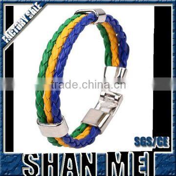 football country leather fashion bracelet slave jewelry