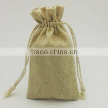 Small Printed Linen Bag Linen Pouch photo-2