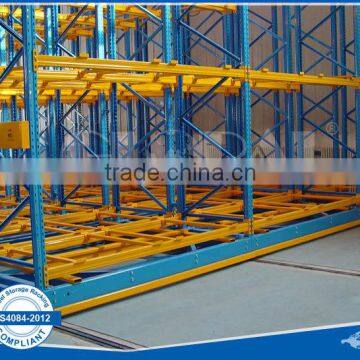 High Density Mobile Racking/painting storage rack for heavy duty racks