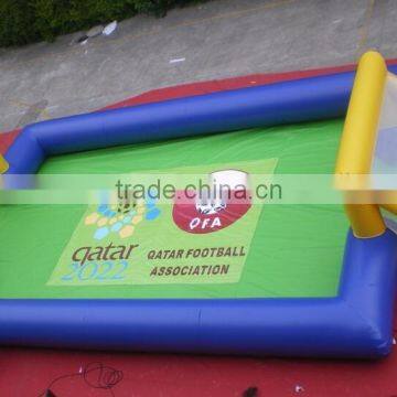 inflatable soap soccer field