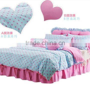 100% cotton Korea style bedding sets princess and prince style