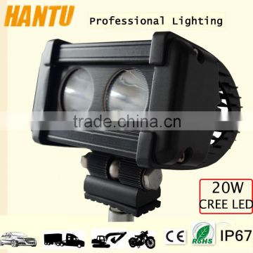 New design single row light bar spot beam light br 20w headlight