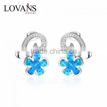 New Design fashion earrings opal jewelry SEI111W