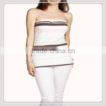 Newest Design Exquisite High Quality Striped Tank Tops For Women