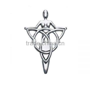 SRP0005 Wholesale Alibaba Danu Goddess Claddagh Necklace Stainless Steel Claddagh Necklace